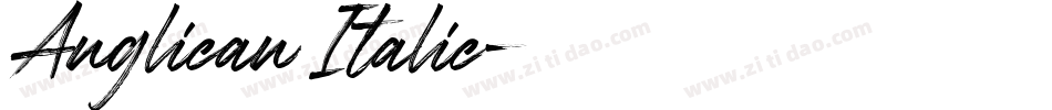 Anglican Italic字体转换